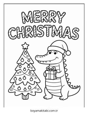 Timsah boyama sayfası – çizgi film temalı, basit çizim