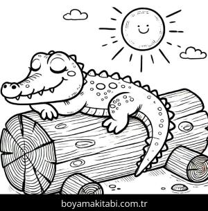 Timsah boyama sayfası,  coloring page, , 