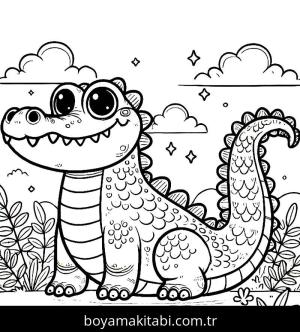Timsah boyama sayfası,  coloring page, , 