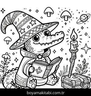Timsah boyama sayfası,  coloring page, , 
