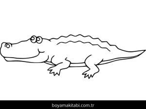 Timsah boyama sayfası – evde etkinlik, ücretsiz yazdır