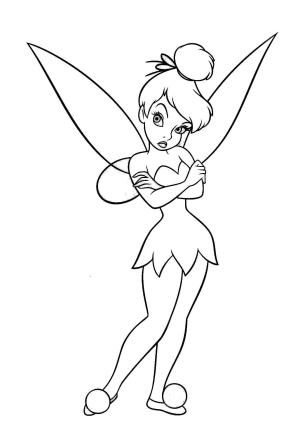 Tinkerbell boyama sayfası,  coloring page, Kızgın Tinkerbell, 