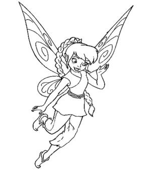 Tinkerbell boyama sayfası,  coloring page, Normal Tinkerbell, 