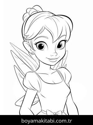 Tinkerbell boyama sayfası – keyifli zaman, renkli çizimler