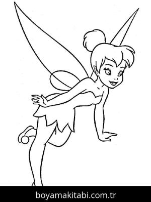 Tinkerbell boyama sayfası – yaratıcılık, eğlenceli etkinlik