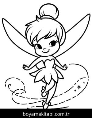 Tinkerbell boyama sayfası – ücretsiz yazdır, boyama etkinliği