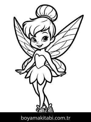 Tinkerbell boyama sayfası – yaratıcılık, eğlenceli etkinlik