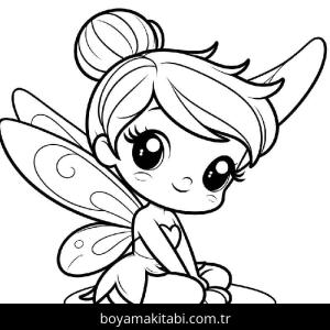 Tinkerbell boyama sayfası – çocuklar için, çizgi film temalı