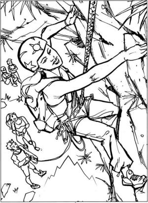 Tırmanma boyama sayfası,  coloring page, Kaya Tırmanışı Ekipmanları, 