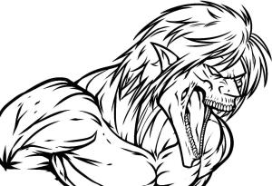 Titan’a Saldırı boyama sayfası,  coloring page, Titan Saldırısı Eren, 