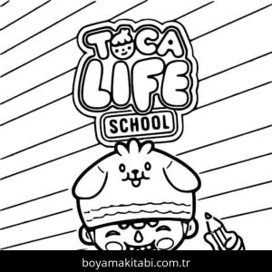 Toca Boca boyama sayfası – çocuk aktivitesi, PDF indir