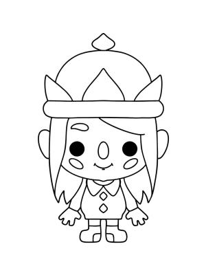 Toca Boca boyama sayfası,  coloring page, Ücretsiz Toca Boca, 