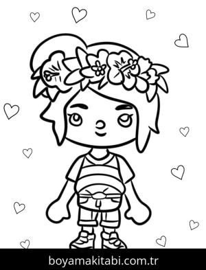 Toca Boca boyama sayfası – kolay boyama, eğitici aktivite