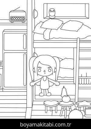 Toca Boca boyama sayfası – keyifli zaman, renkli çizimler