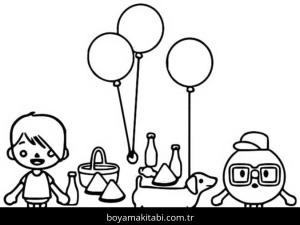 Toca Boca boyama sayfası – yaratıcılık, eğlenceli etkinlik