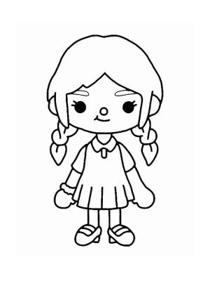 Toca Boca boyama sayfası,  coloring page, Toca Boca yı Yazdır, 