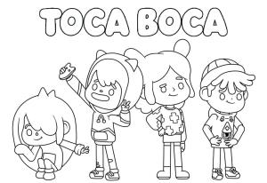 Toca Boca boyama sayfası,  coloring page, Ücretsiz yazdırılabilir Toca Boca, 