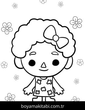 Toca Boca boyama sayfası – evde etkinlik, ücretsiz yazdır