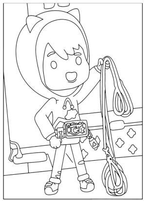 Toca Boca boyama sayfası,  coloring page, Oğlan Toca Boca, 