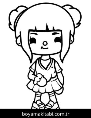 Toca Boca boyama sayfası – eğitici aktivite, yaratıcılık