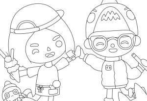 Toca Boca boyama sayfası,  coloring page, Toca Boca ücretsiz fikri, 