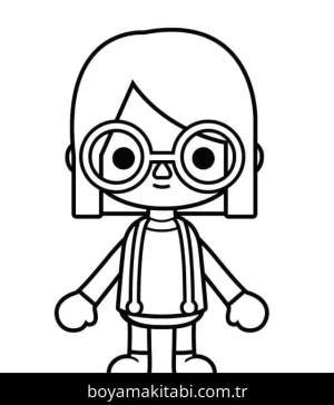 Toca Boca boyama sayfası – sanatsal çalışma, çocuklar için