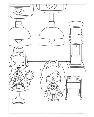 Toca Boca boyama sayfası,  coloring page, Toca Boca’nın çizimi, 