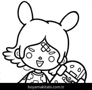 Toca Boca boyama sayfası – keyifli zaman, renkli çizimler