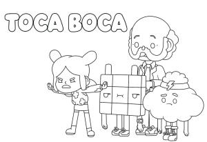 Toca Boca boyama sayfası,  coloring page, Toca Boca Ücretsiz yazdırılabilir, 