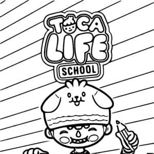 Toca Boca boyama sayfası,  coloring page, Toca Boca okulu, 