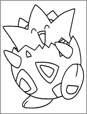 Togepi boyama sayfası,  coloring page, Togepi Mutludur, 