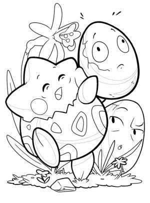 Togepi boyama sayfası,  coloring page, Komik Togepi ve Arkadaş, 