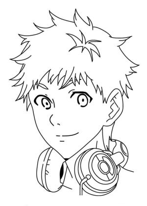 Tokyo Ghoul boyama sayfası,  coloring page, Hideyoshi Kafa, 