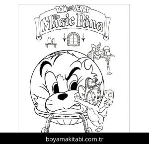 Tom Ve Jerry boyama sayfası – el becerilerini geliştirir, boyama çalışması