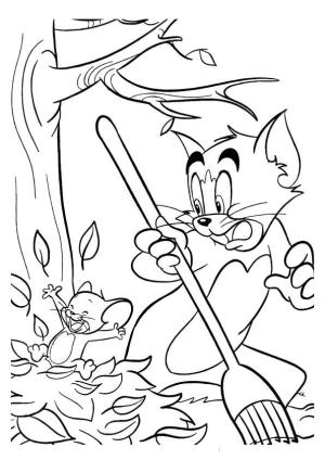 Tom Ve Jerry boyama sayfası,  coloring page, Komik Tom ve Jerry, 