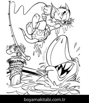 Tom Ve Jerry boyama sayfası – eğlenceli etkinlik, el becerilerini geliştirir