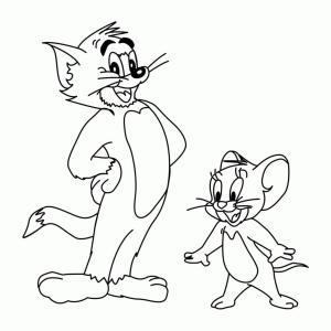 Tom Ve Jerry boyama sayfası,  coloring page, Temel Tom ve Jerry, 