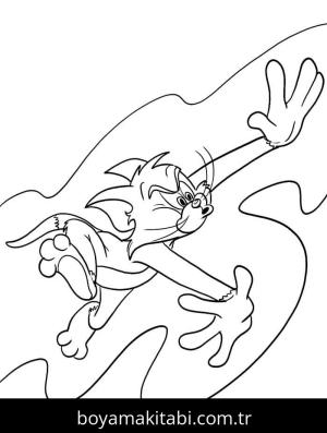 Tom Ve Jerry boyama sayfası – boyama çalışması, yaratıcılığı geliştirir