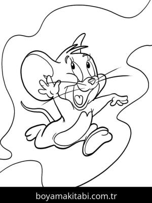 Tom Ve Jerry boyama sayfası – okul öncesi, evde etkinlik