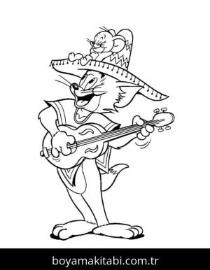 Tom Ve Jerry boyama sayfası – yaratıcılık, eğlenceli etkinlik