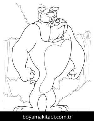 Tom Ve Jerry boyama sayfası – çocuklar için, çizgi film temalı