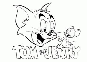 Tom Ve Jerry boyama sayfası,  coloring page, Tom ve Jerry Logosu, 