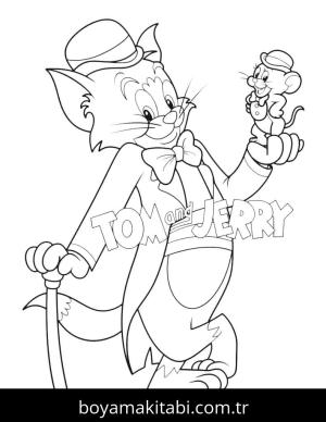 Tom Ve Jerry boyama sayfası – evde etkinlik, ücretsiz yazdır