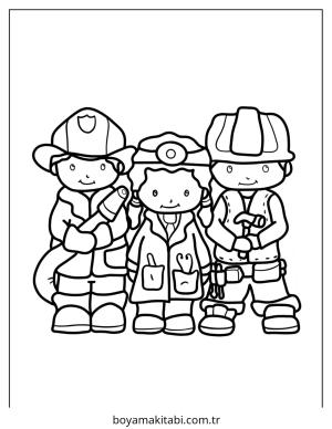 Topluluk Yardımcıları Boyama Sayfaları