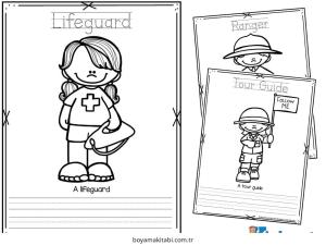 Topluluk Yardımcıları boyama sayfası – yaratıcılık, eğlenceli etkinlik