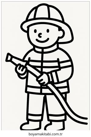 Topluluk Yardımcıları boyama sayfası – kolay boyama, eğitici aktivite