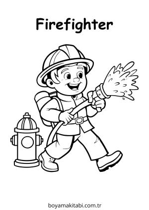 Topluluk Yardımcıları boyama sayfası – çocuk aktivitesi, PDF indir