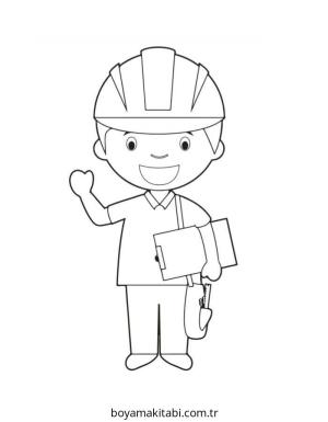 Topluluk Yardımcıları boyama sayfası – boyama çalışması, yaratıcılığı geliştirir