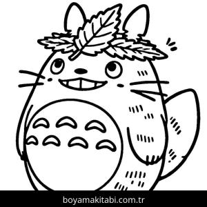 Totoro boyama sayfası – PDF indir, sevimli karakter