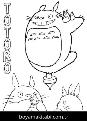 Totoro boyama sayfası – ücretsiz yazdır, boyama etkinliği